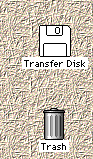 Ejecting a diskette on the Mac by throwing it into the trash.